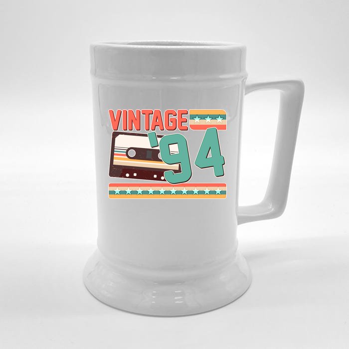 Vintage 1994 30th Birthday Cassette Tape Front & Back Beer Stein