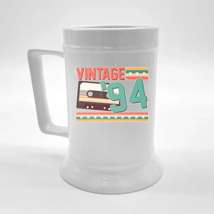 Vintage 1994 30th Birthday Cassette Tape Front & Back Beer Stein