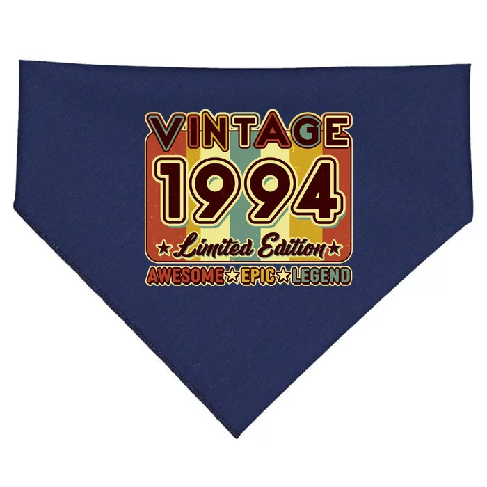 Vintage 1994 30th Birthday Limited Edition Awesome Epic Legend USA-Made Doggie Bandana