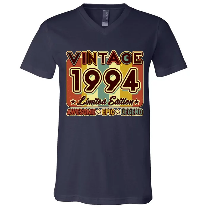 Vintage 1994 30th Birthday Limited Edition Awesome Epic Legend V-Neck T-Shirt