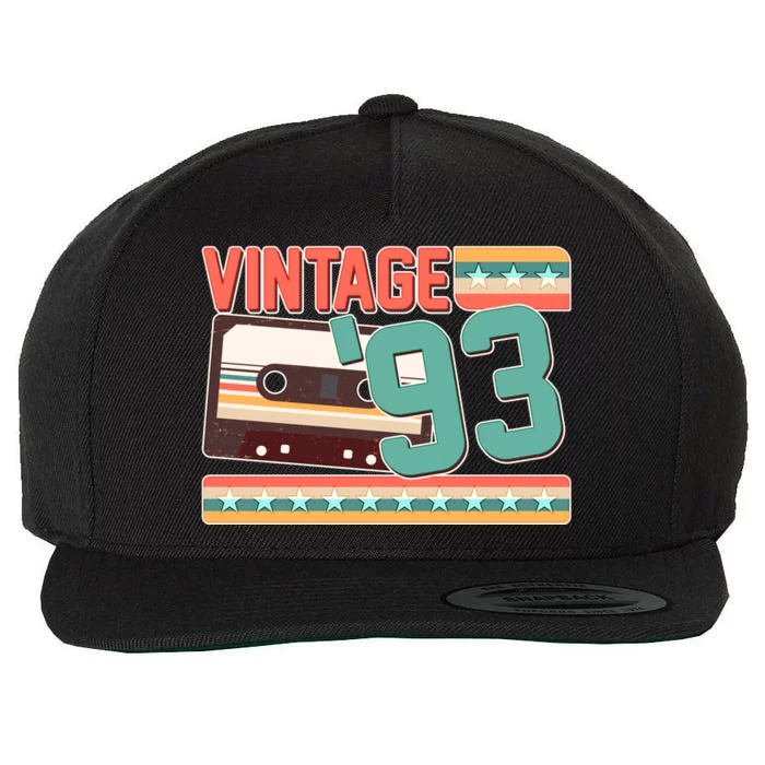 Vintage 1993 30th Birthday Cassette Tape Wool Snapback Cap