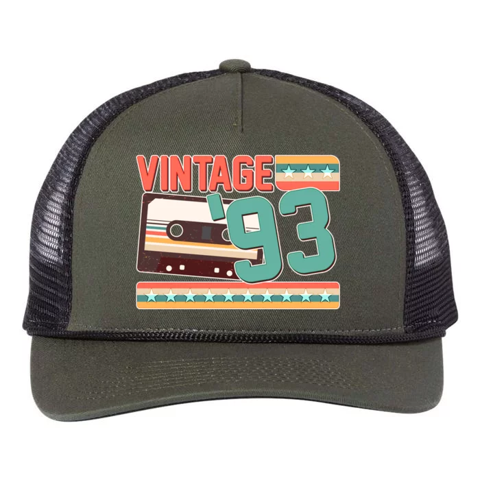 Vintage 1993 30th Birthday Cassette Tape Retro Rope Trucker Hat Cap