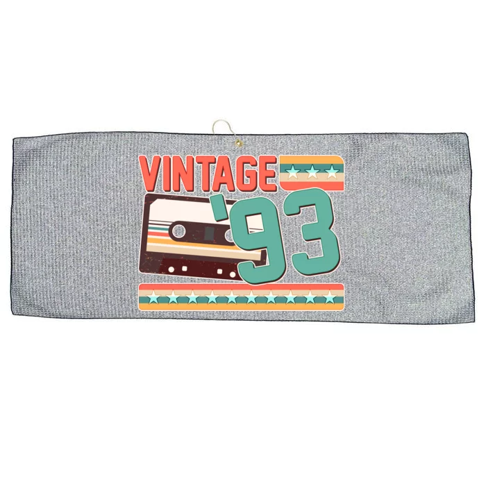 Vintage 1993 30th Birthday Cassette Tape Large Microfiber Waffle Golf Towel