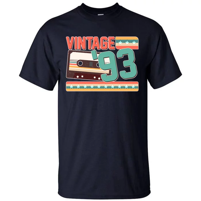 Vintage 1993 30th Birthday Cassette Tape Tall T-Shirt