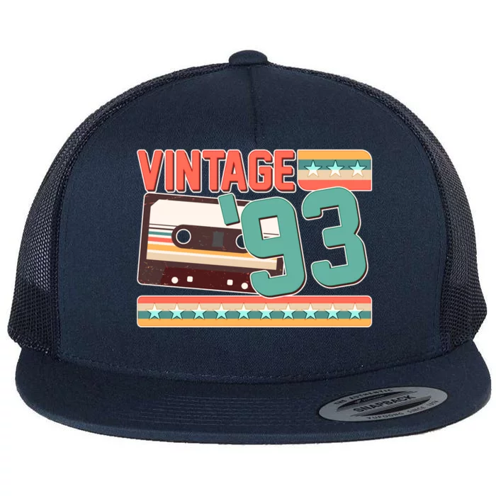 Vintage 1993 30th Birthday Cassette Tape Flat Bill Trucker Hat