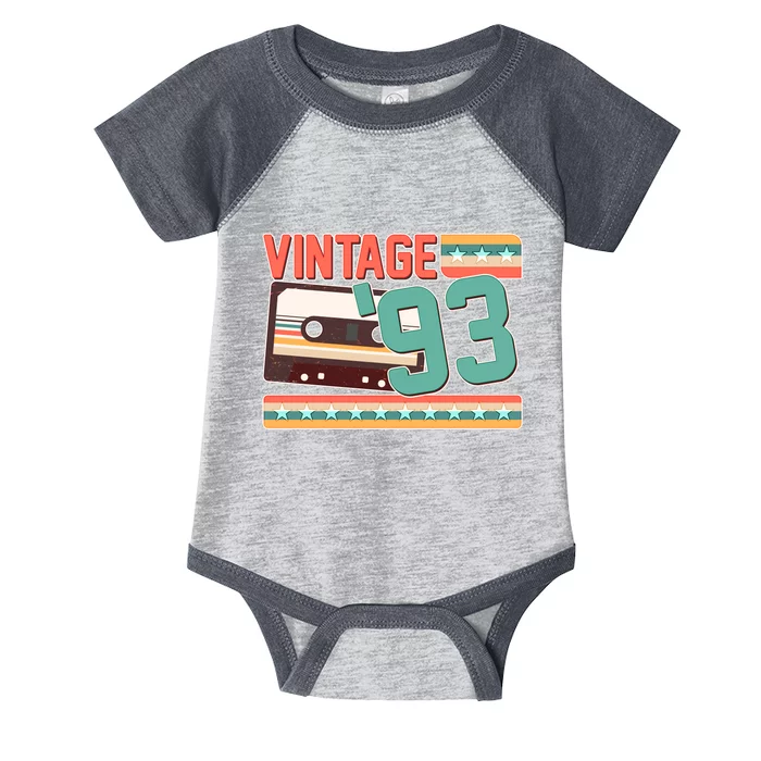 Vintage 1993 30th Birthday Cassette Tape Infant Baby Jersey Bodysuit