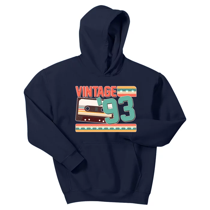 Vintage 1993 30th Birthday Cassette Tape Kids Hoodie