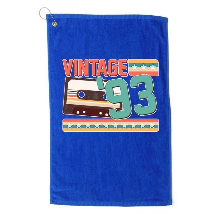 Vintage 1993 30th Birthday Cassette Tape Platinum Collection Golf Towel