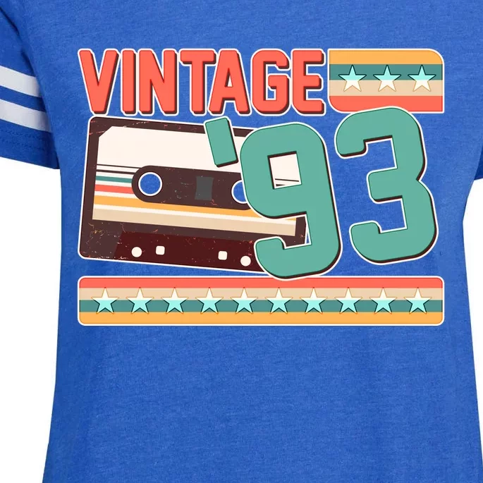 Vintage 1993 30th Birthday Cassette Tape Enza Ladies Jersey Football T-Shirt