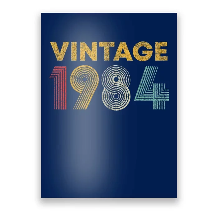 Vintage 1984 39th Birthday Present Gift  Wo 39 Years Old Poster