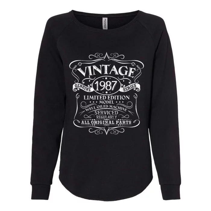 Vintage 1987 35th Birthday Present Gift  Wo Original Design Womens California Wash Sweatshirt