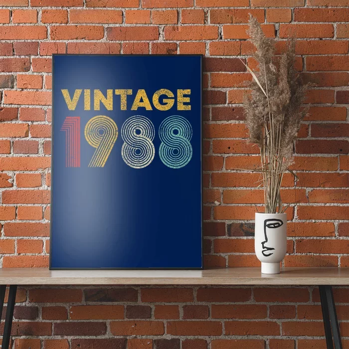 Vintage 1988 35th Birthday Present Gift  Wo 35 Years Old Poster