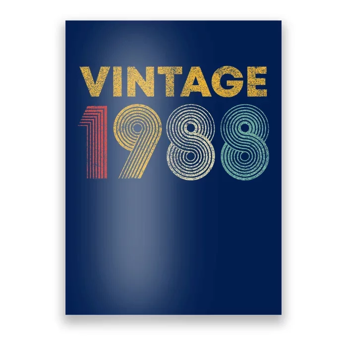 Vintage 1988 35th Birthday Present Gift  Wo 35 Years Old Poster