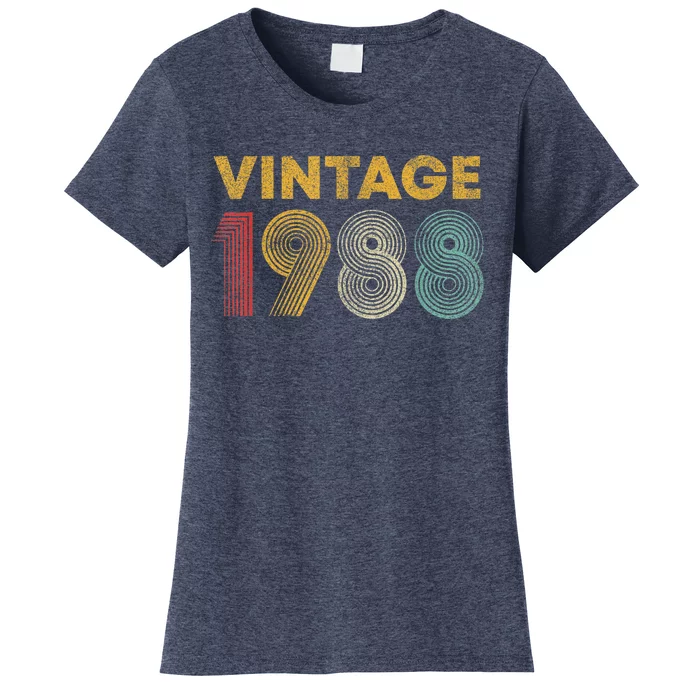 Vintage 1988 35th Birthday Present Gift  Wo 35 Years Old Women's T-Shirt