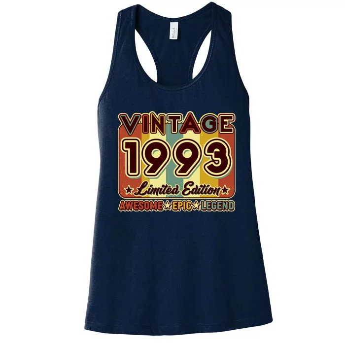 Vintage 1993 30th Birthday Limited Edition Awesome Epic Legend Women's Racerback Tank