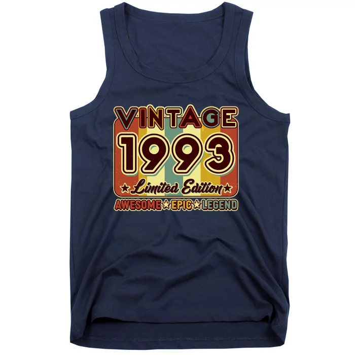 Vintage 1993 30th Birthday Limited Edition Awesome Epic Legend Tank Top