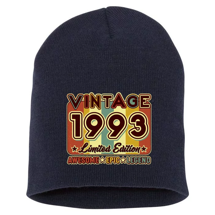 Vintage 1993 30th Birthday Limited Edition Awesome Epic Legend Short Acrylic Beanie