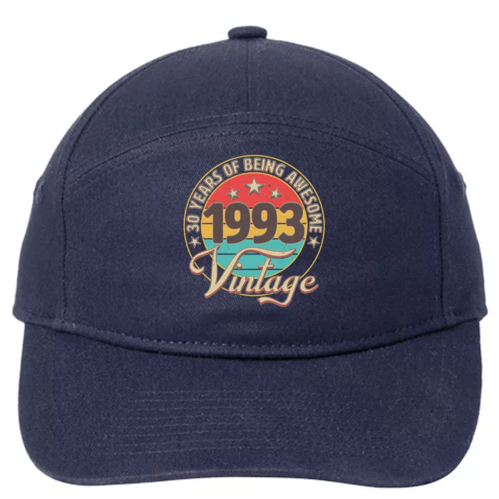 Vintage 1993 30 Years Of Being Awesome 7-Panel Snapback Hat