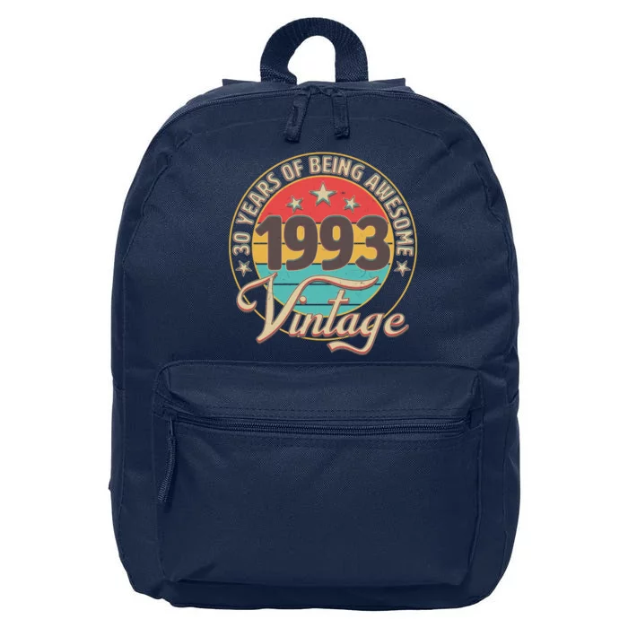 Vintage 1993 30 Years Of Being Awesome 16 in Basic Backpack