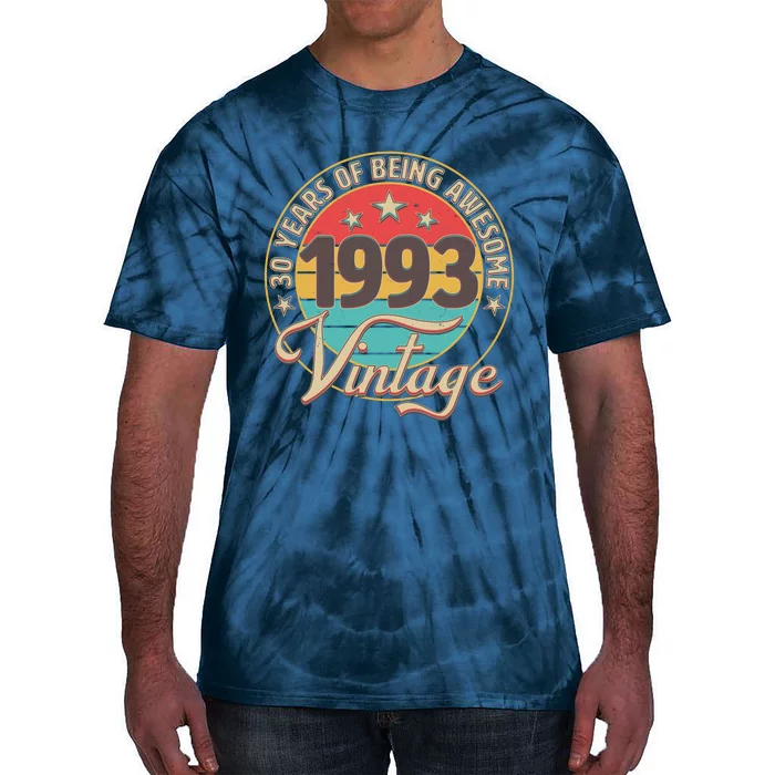 Vintage 1993 30 Years Of Being Awesome Tie-Dye T-Shirt