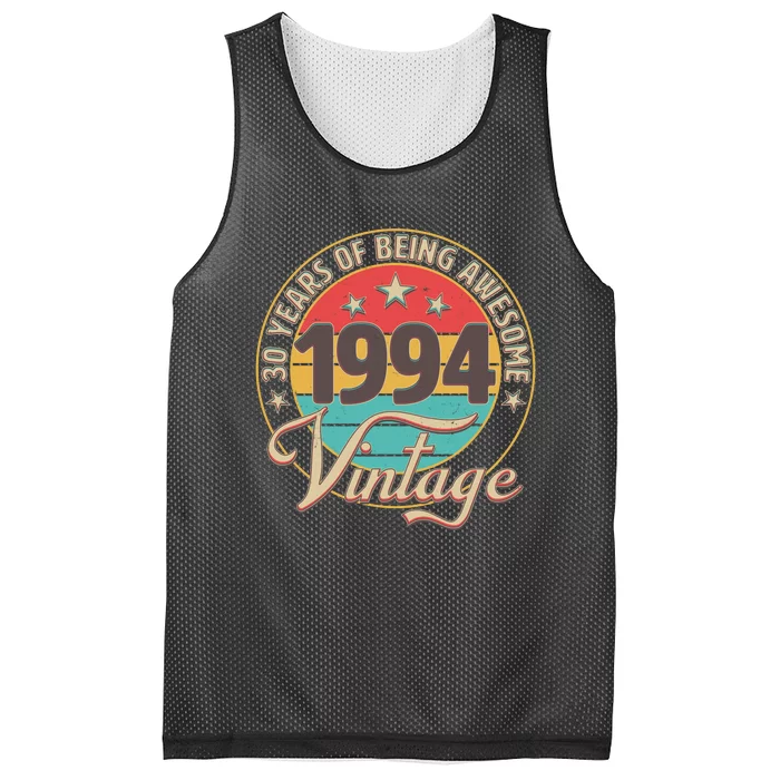 Vintage 1994 30 Years Of Being Awesome Mesh Reversible Basketball Jersey Tank