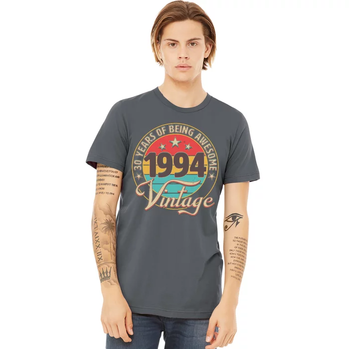 Vintage 1994 30 Years Of Being Awesome Premium T-Shirt