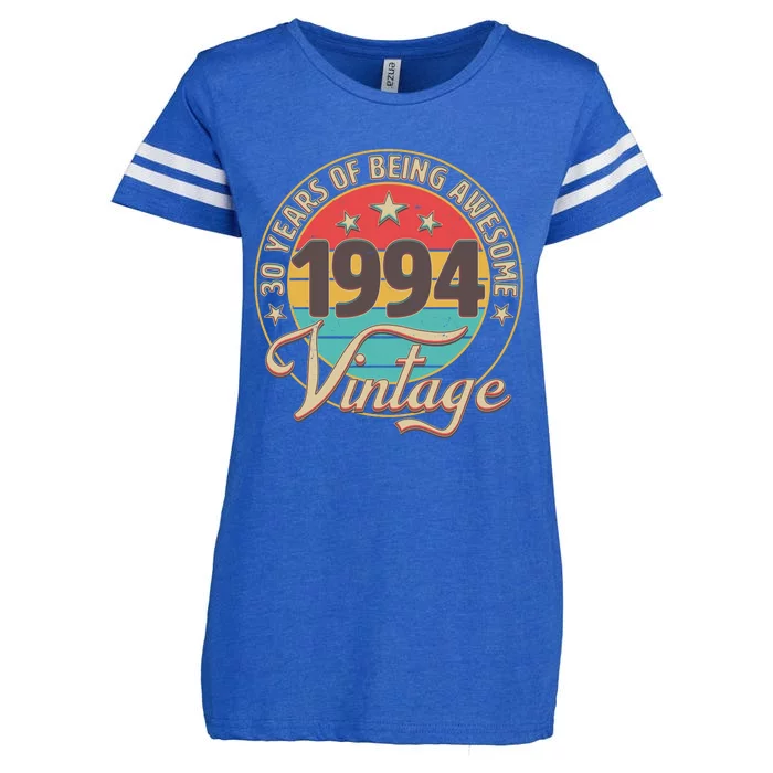 Vintage 1994 30 Years Of Being Awesome Enza Ladies Jersey Football T-Shirt