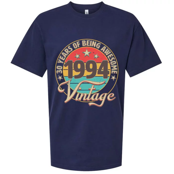 Vintage 1994 30 Years Of Being Awesome Sueded Cloud Jersey T-Shirt