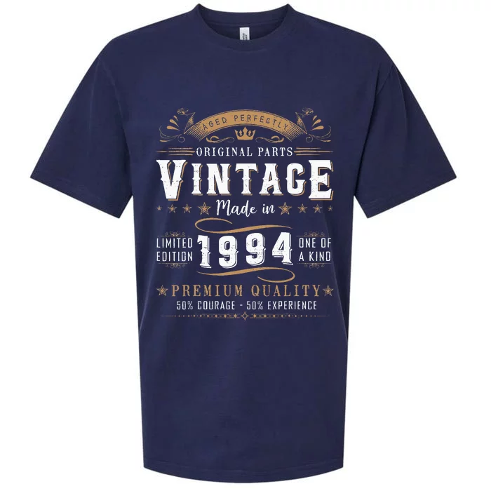 Vintage 1994 30th Birthday Gifts 30 Year Old Sueded Cloud Jersey T-Shirt