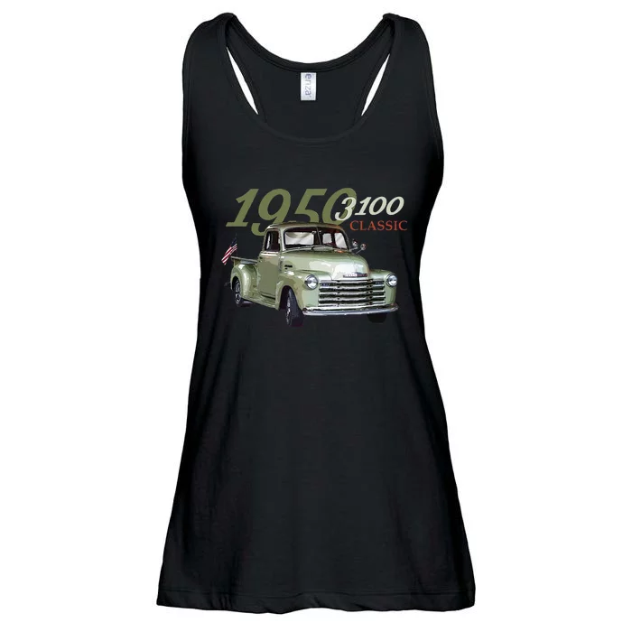 Vintage 1950 3100 Pickup Truck Car Guys Classic Trucks Ladies Essential Flowy Tank