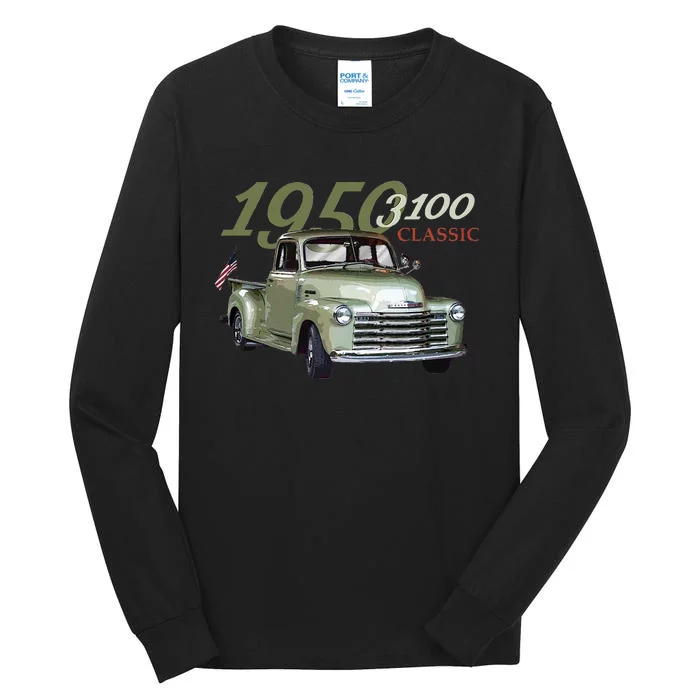 Vintage 1950 3100 Pickup Truck Car Guys Classic Trucks Tall Long Sleeve T-Shirt