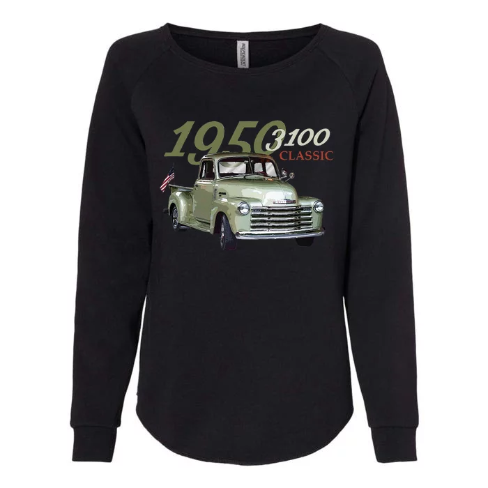 Vintage 1950 3100 Pickup Truck Car Guys Classic Trucks Womens California Wash Sweatshirt