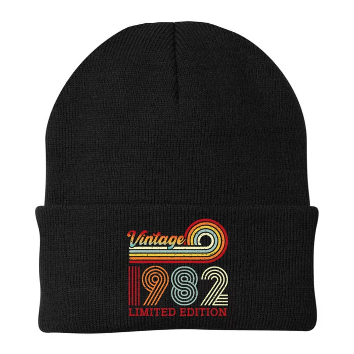 Vintage 1982 42 Years Old 42nd Birthday Funny Knit Cap Winter Beanie