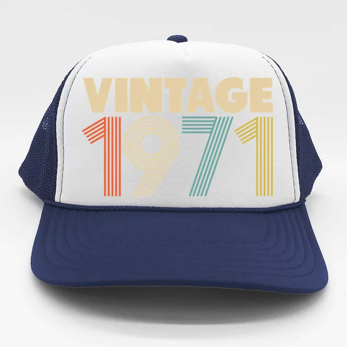 Vintage 1971 47th Birthday Trucker Hat