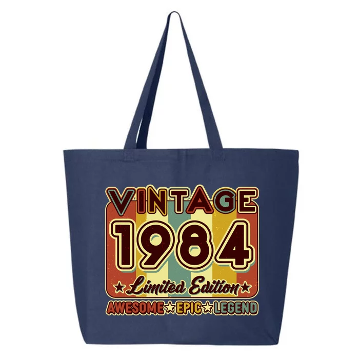 Vintage 1984 40th Birthday Limited Edition Awesome Epic Legend 25L Jumbo Tote