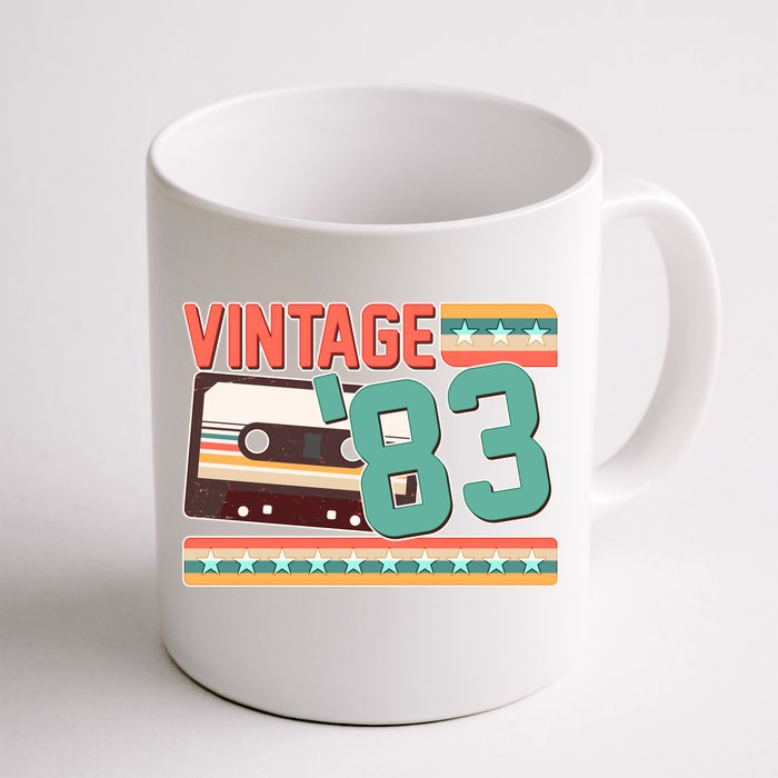 Vintage 1983 40th Birthday Cassette Tape Front & Back Coffee Mug