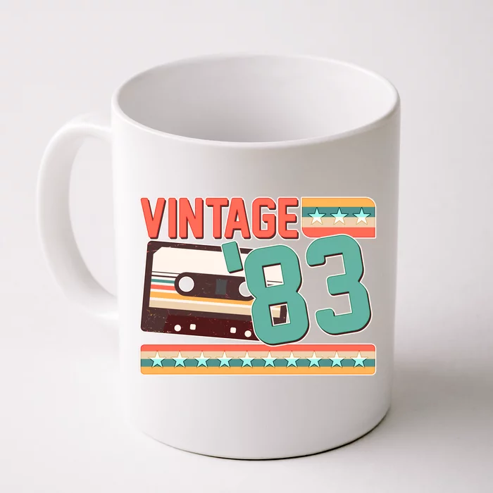 Vintage 1983 40th Birthday Cassette Tape Front & Back Coffee Mug