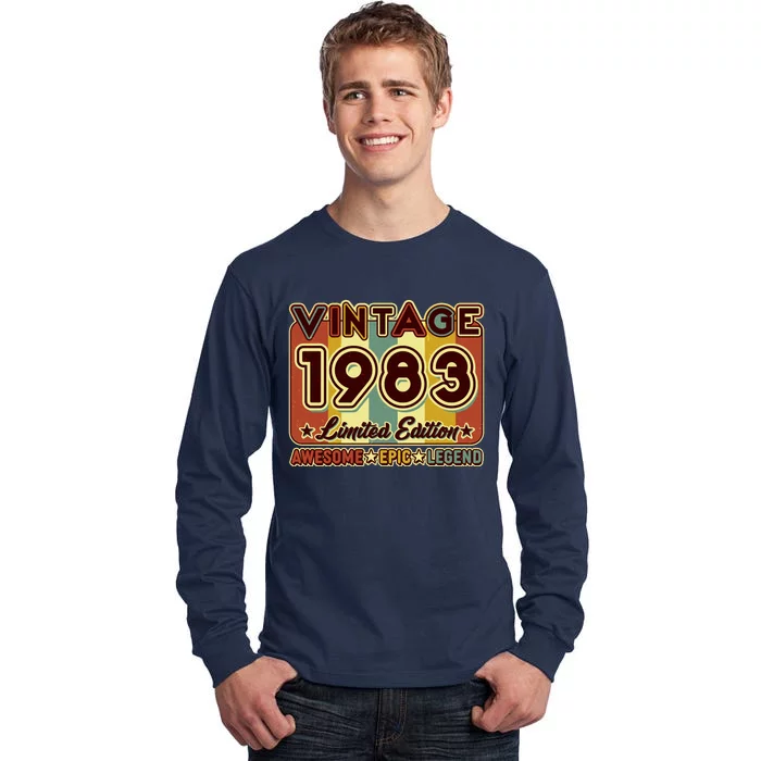 Vintage 1983 40th Birthday Limited Edition Awesome Epic Legend Tall Long Sleeve T-Shirt