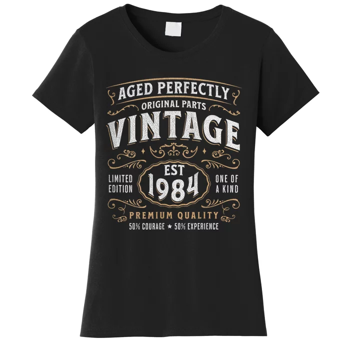 Vintage 1984 40th Birthday Gifts 40 Year Old Women's T-Shirt