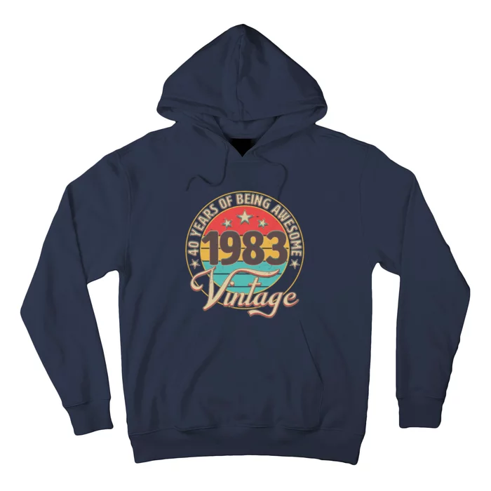 Vintage 1983 40 Years Of Being Awesome Hoodie