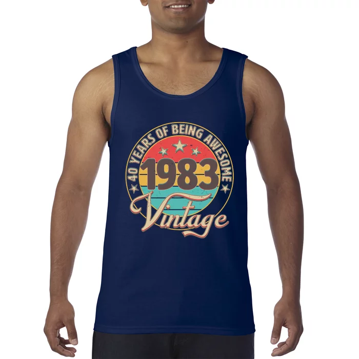 Vintage 1983 40 Years Of Being Awesome Tank Top