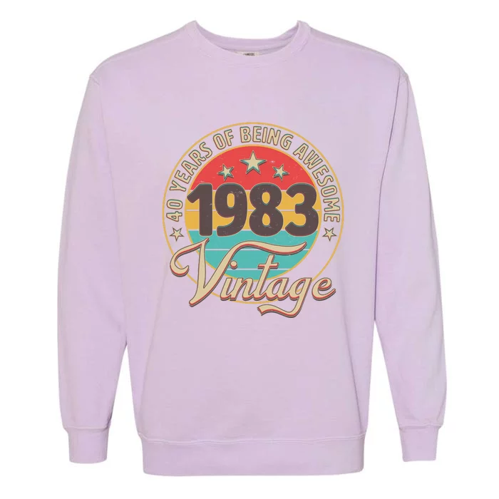 Vintage 1983 40 Years Of Being Awesome Garment-Dyed Sweatshirt