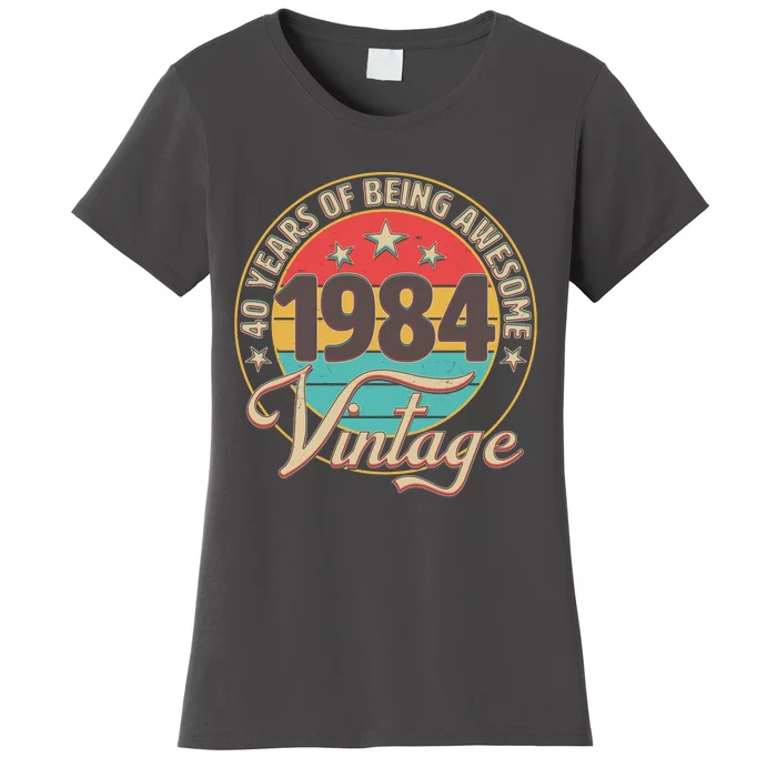 Vintage 1984 40 Years Of Being Awesome Women's T-Shirt