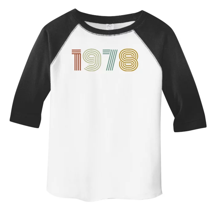 Vintage 1978 45th Birthday Gifts For And Women Cute Toddler Fine Jersey T-Shirt