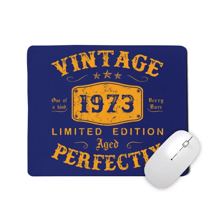 Vintage 1973 49 Birthday Gifts 49rd Birthday Gifts Mousepad