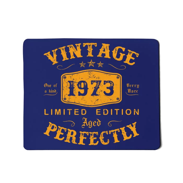 Vintage 1973 49 Birthday Gifts 49rd Birthday Gifts Mousepad