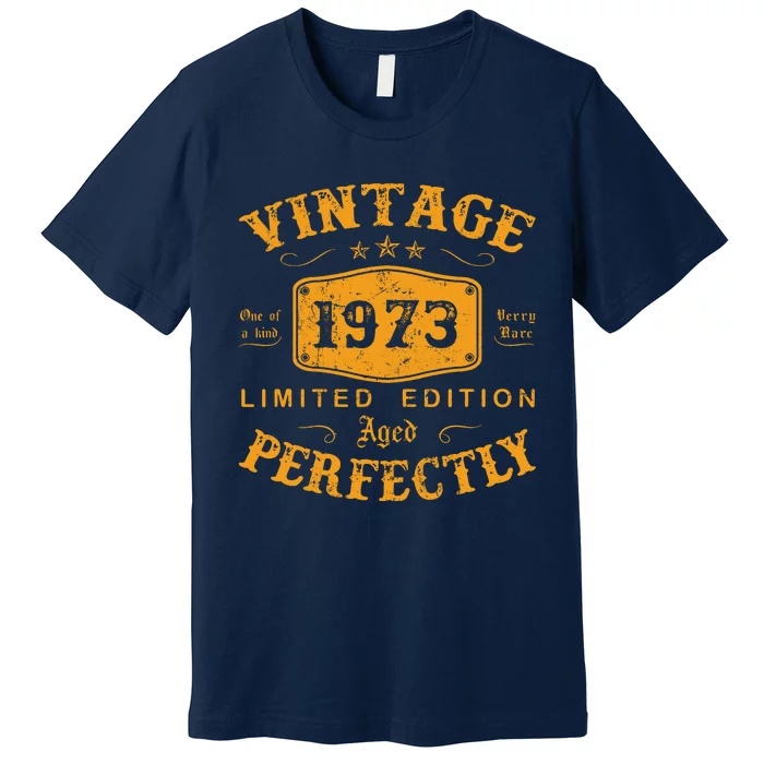 Vintage 1973 49 Birthday Gifts 49rd Birthday Gifts Premium T-Shirt