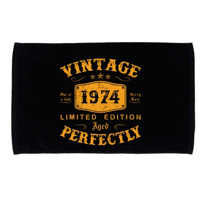 Vintage 1974 48 Birthday Gifts 48th Birthday Gifts Microfiber Hand Towel