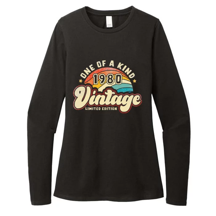 Vintage 1980 43 Years Old Limited Edition 43th Birthday Womens CVC Long Sleeve Shirt