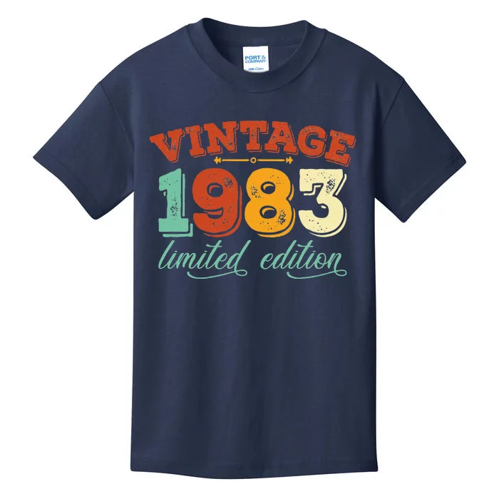 Vintage 1983 40th Birthday Award Women 40 Years Old Kids T-Shirt